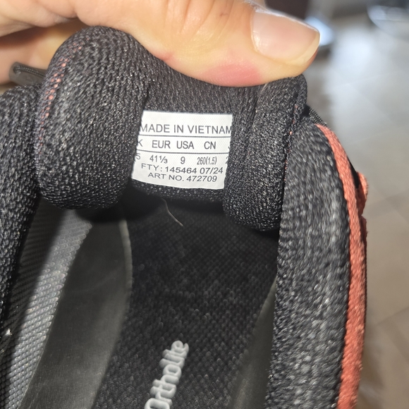 Salomon Women's Coral Pink and Black Trail Shoes - Picture 6 of 10